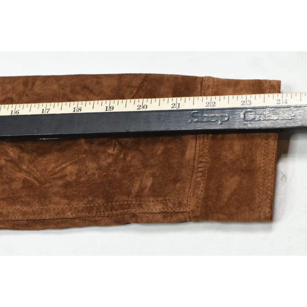 Vintage Eddie Bauer Seattle Suede Jacket Womens Small Brown Long Sleeve ButtonUp - Picture 10 of 12